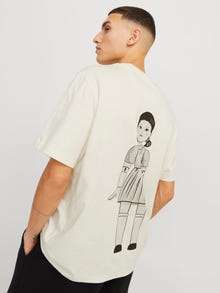 Jack & Jones squid game Camiseta Estampado -Antique White - 12282261