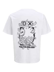 Jack & Jones Tryck T-shirt -Bright White - 12282261