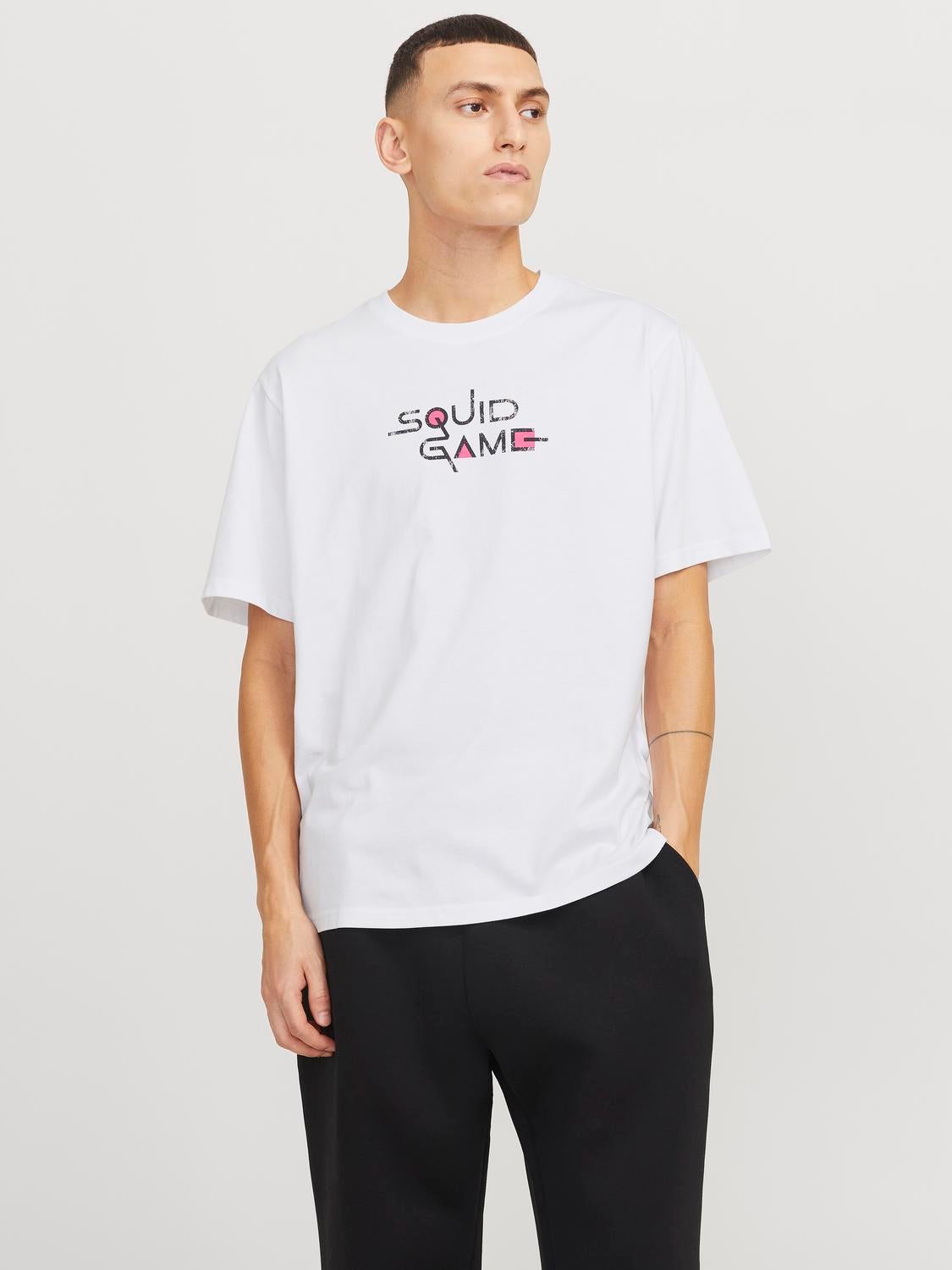 Squid Game Gedruckt Rundhals T-shirt