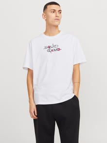Jack & Jones Tryck T-shirt -Bright White - 12282261