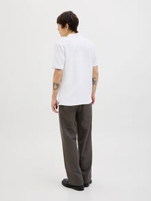 Jack & Jones Paquete de 2 Polo Liso Decote aberto -White - 12282373