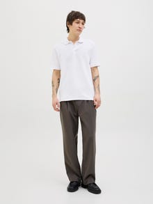 Jack & Jones Paquete de 2 Polo Liso Decote aberto -White - 12282373