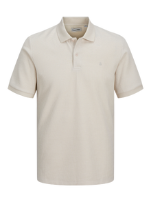 Jack & Jones Paquete de 2 Polo Liso Cuello italiano -Moonbeam - 12282373
