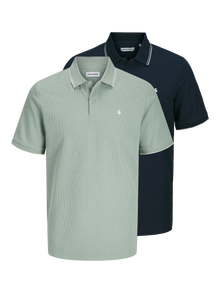 Jack & Jones 2-pak Koszula polo -Iceberg Green - 12282373