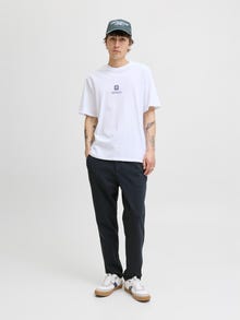 Jack & Jones Avsmalnande passform Byxor med morotspassform -Dark Navy - 12282533