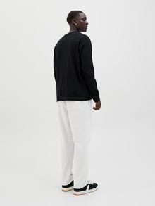 Jack & Jones Avslappnad Byxor med avslappnad passform -White Melange - 12282553