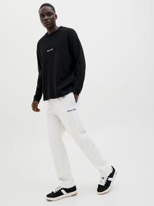 Jack & Jones Avslappnad Byxor med avslappnad passform -White Melange - 12282553