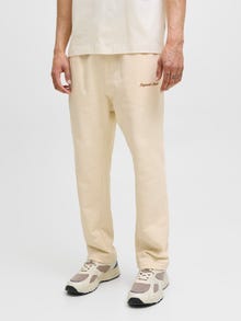 Jack & Jones Relaxed Fit Παντελόνι με χαλαρή εφαρμογή -Antique White - 12282553
