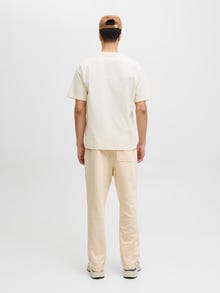 Jack & Jones Relaxed Fit Παντελόνι με χαλαρή εφαρμογή -Antique White - 12282553