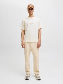 Jack & Jones Relaxed Fit Παντελόνι με χαλαρή εφαρμογή -Antique White - 12282553