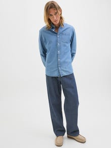 Jack & Jones JJIALEX JJCLASSIC JJ 651 LN Φαρδύ τζιν -Blue Denim - 12282591
