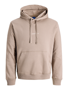 Jack & Jones Hoodie -Mocha Meringue - 12282861