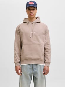 Jack & Jones Hoodie -Mocha Meringue - 12282861