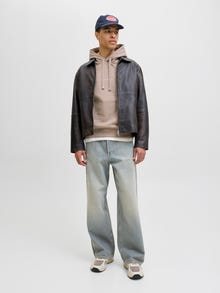 Jack & Jones Hoodie -Mocha Meringue - 12282861