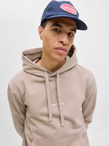 Jack & Jones Hoodie -Mocha Meringue - 12282861