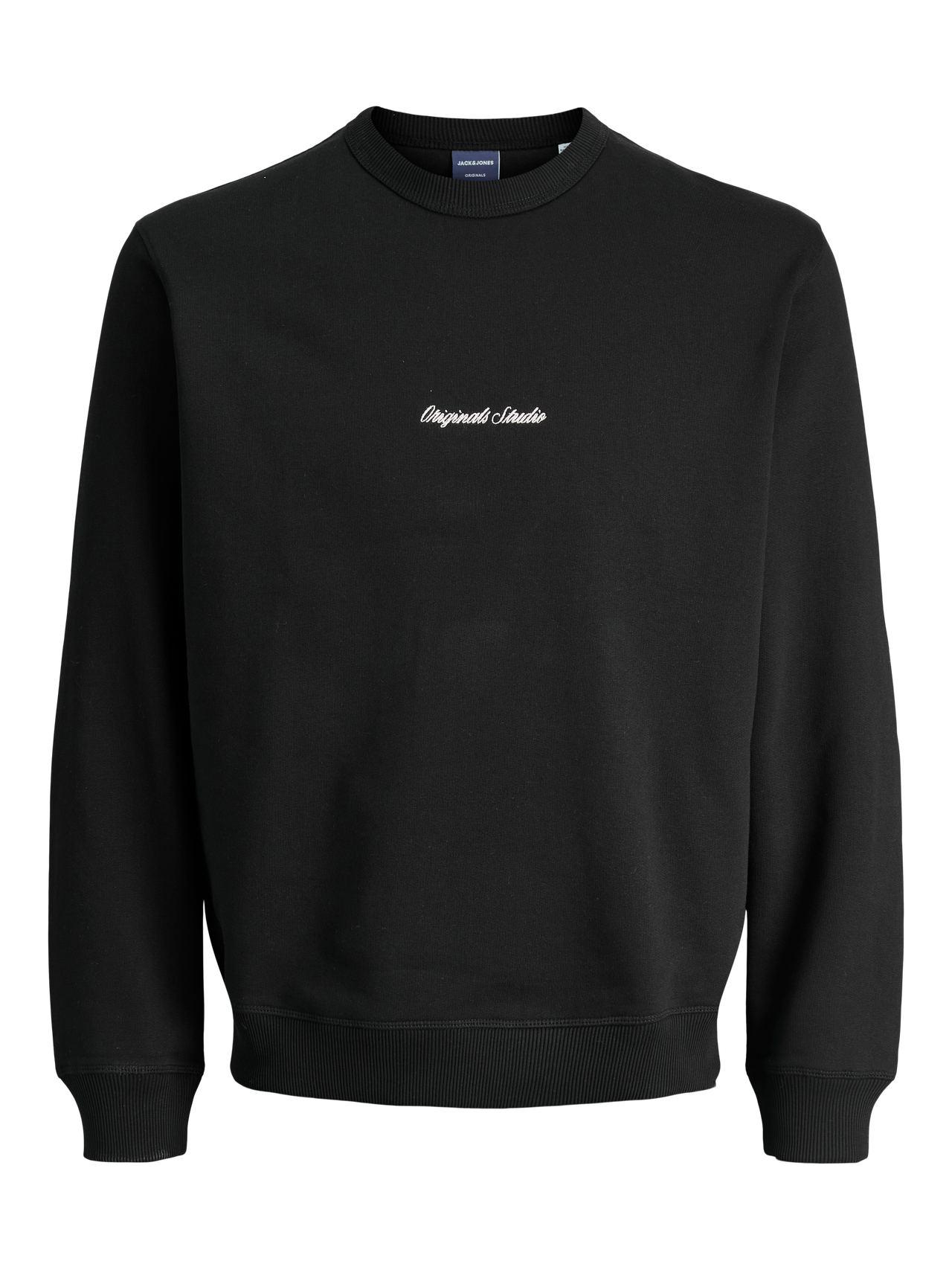 Chandail col rond à manches longues Jersey Fluide pour femme – Noir Chandail col rond à manches longues Jersey Fluide pour femme – Noir