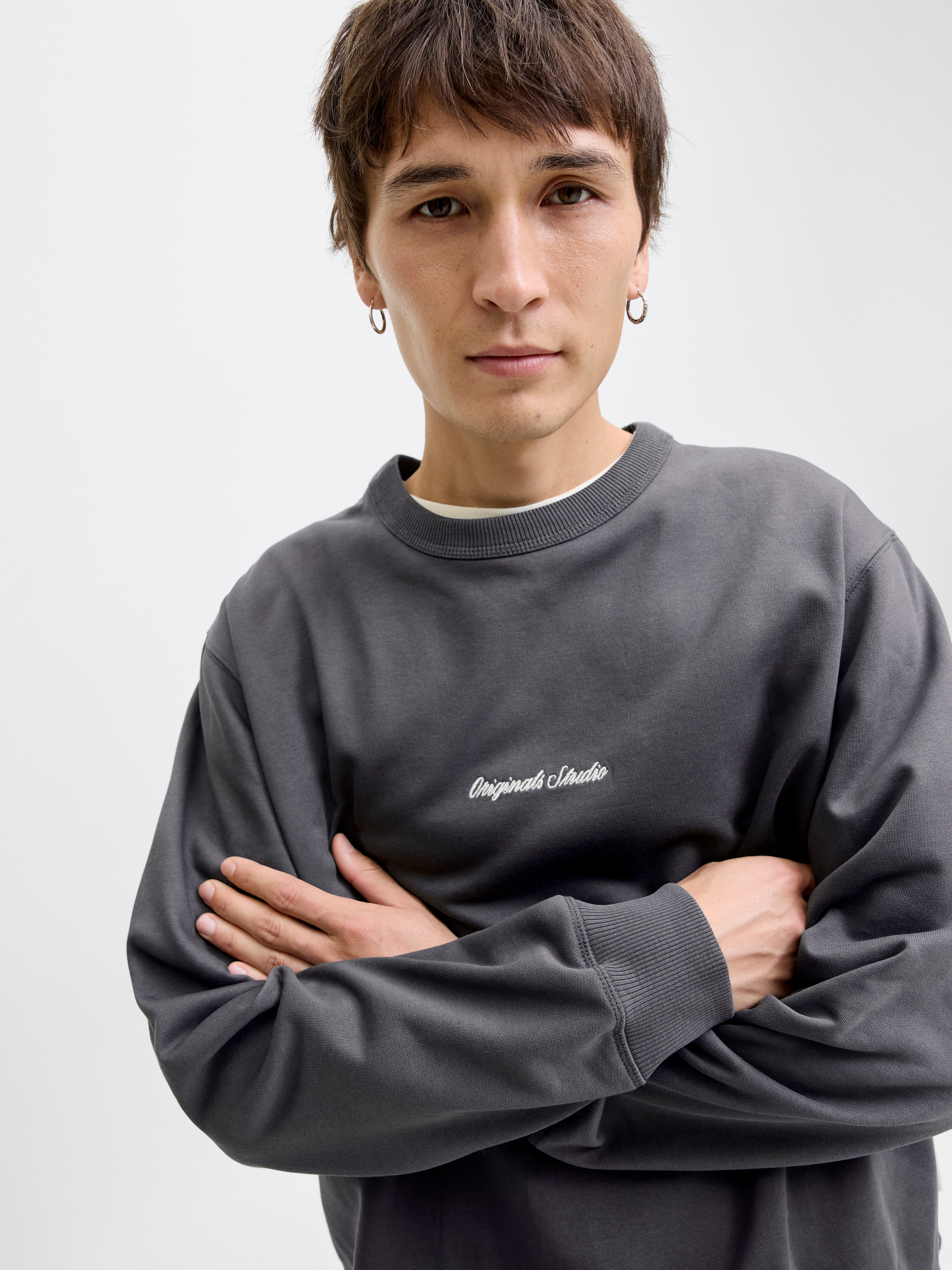Sweatshirt Dunkelgrau Jack Jones® - Main Image