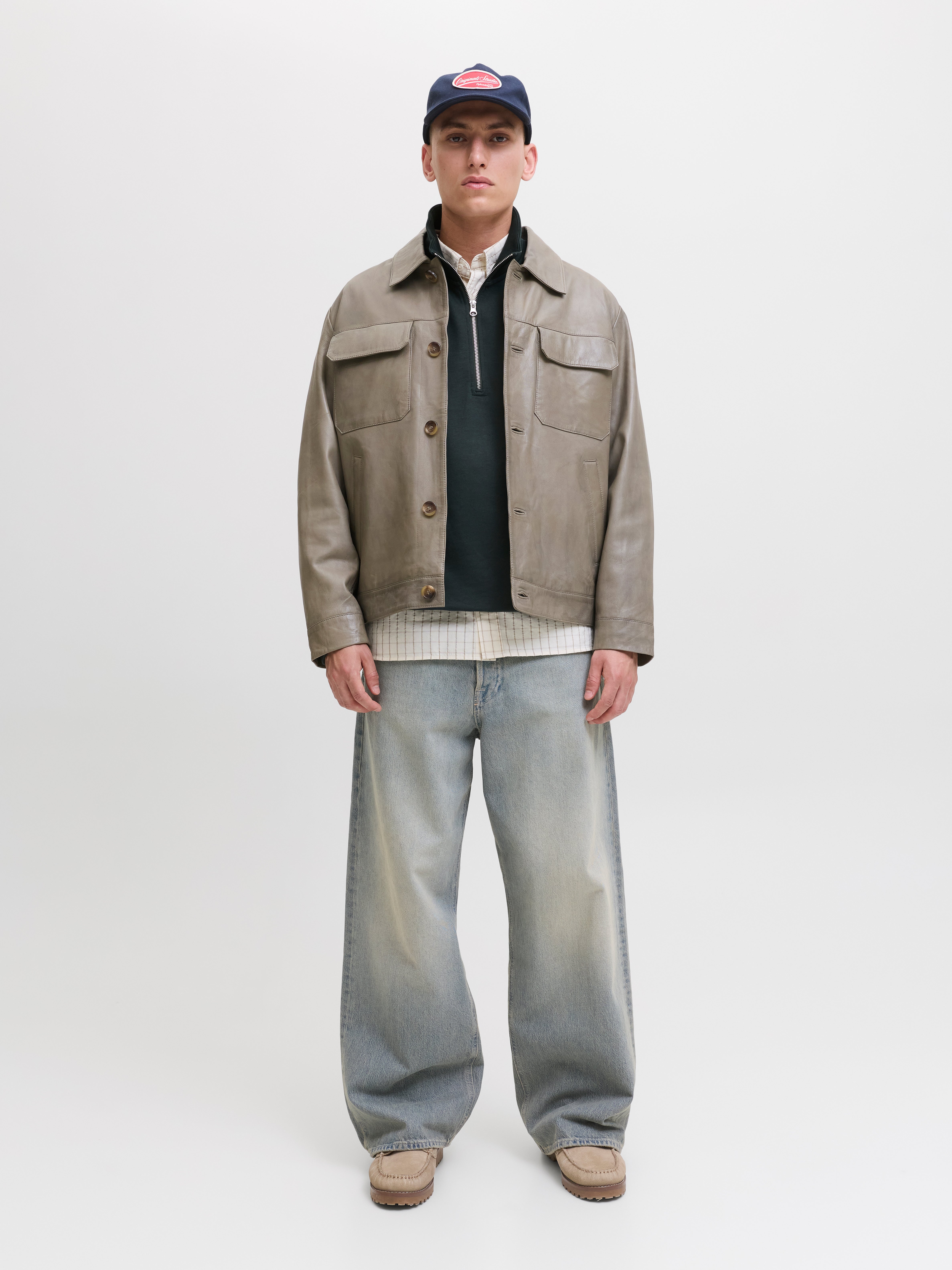 Thumbnail - Sweatshirt Mit Halbem Reißverschluss