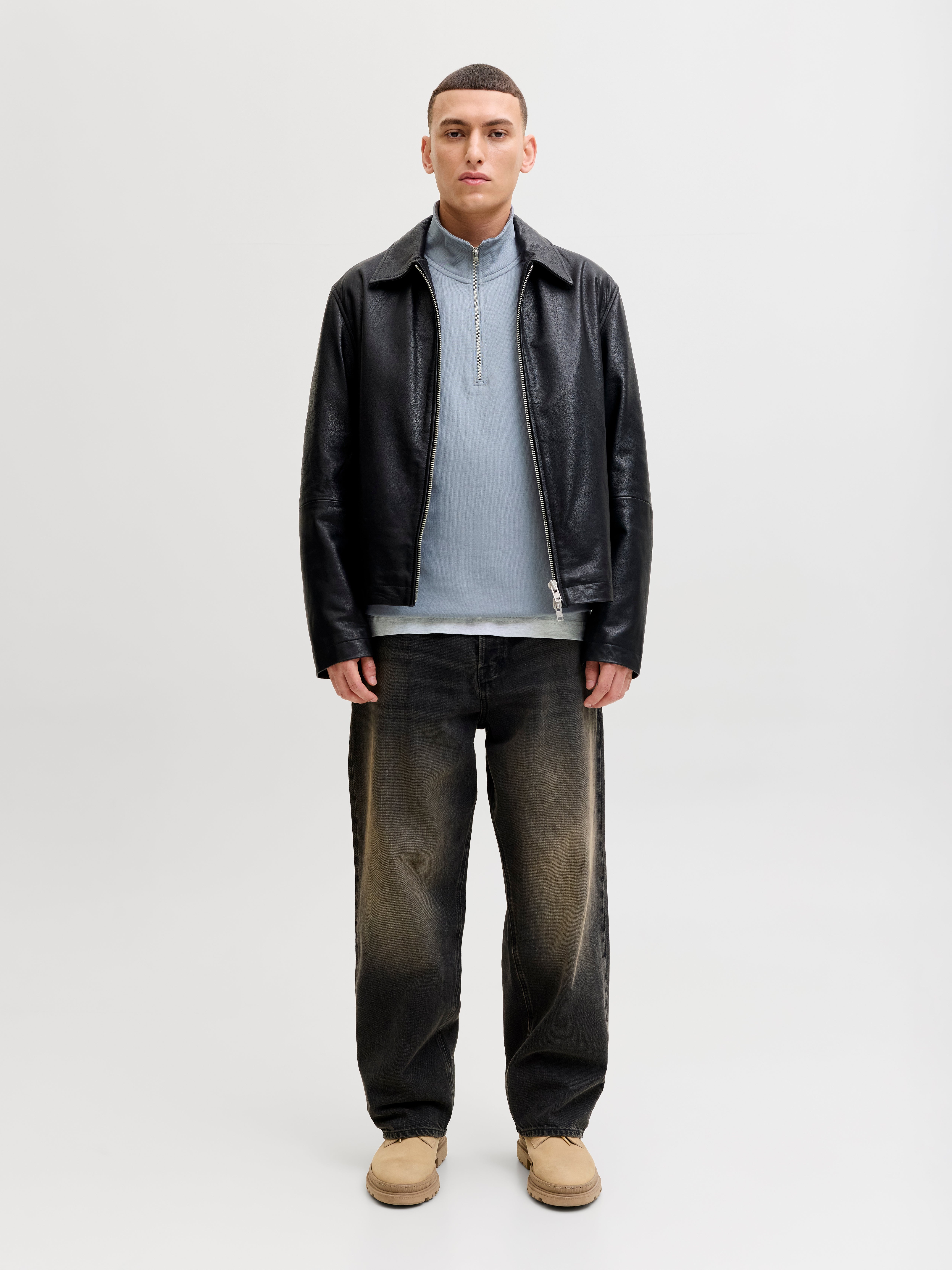 Thumbnail - Sweatshirt Mit Halbem Reißverschluss