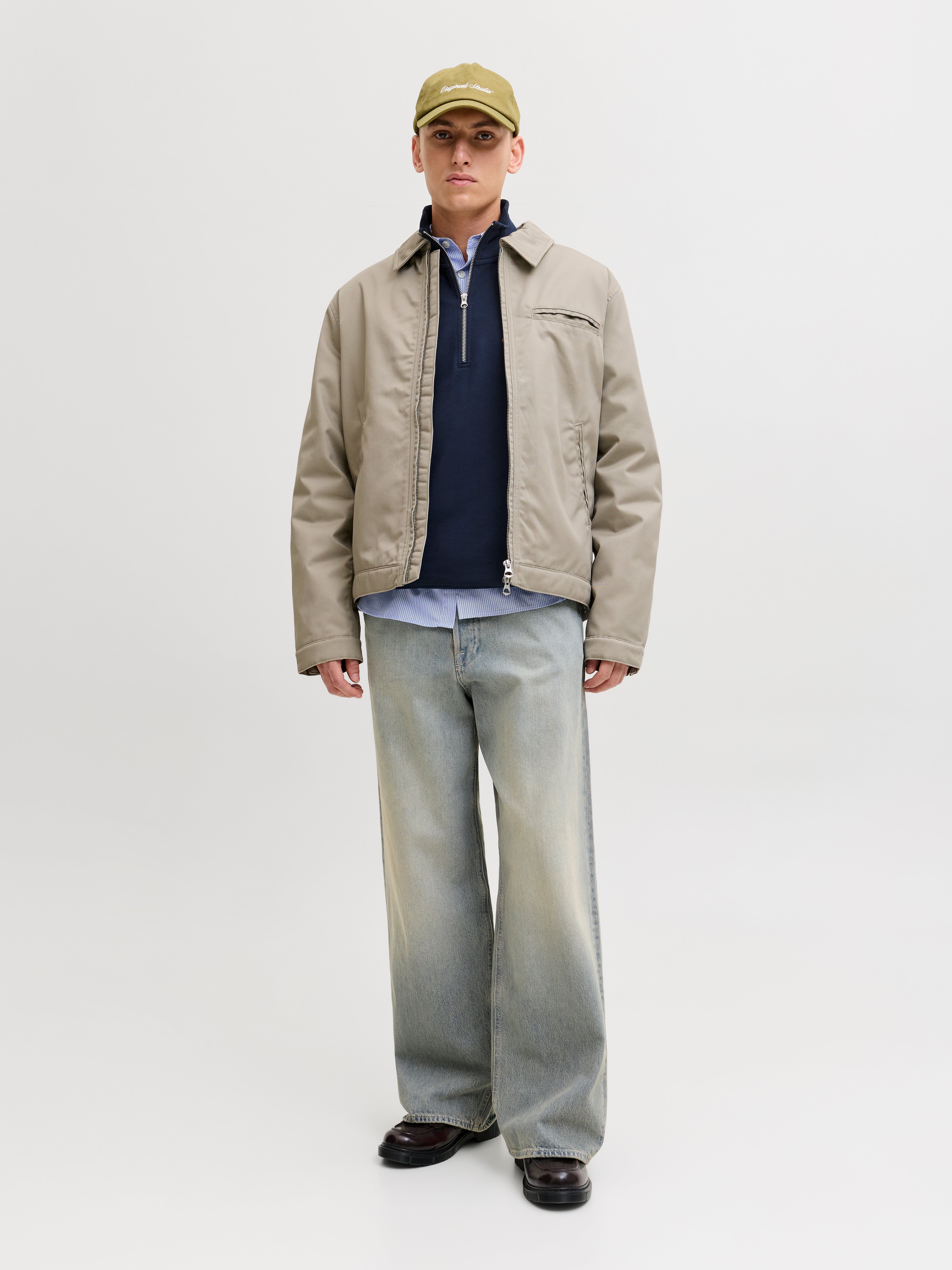 Thumbnail - Sweatshirt Mit Halbem Reißverschluss