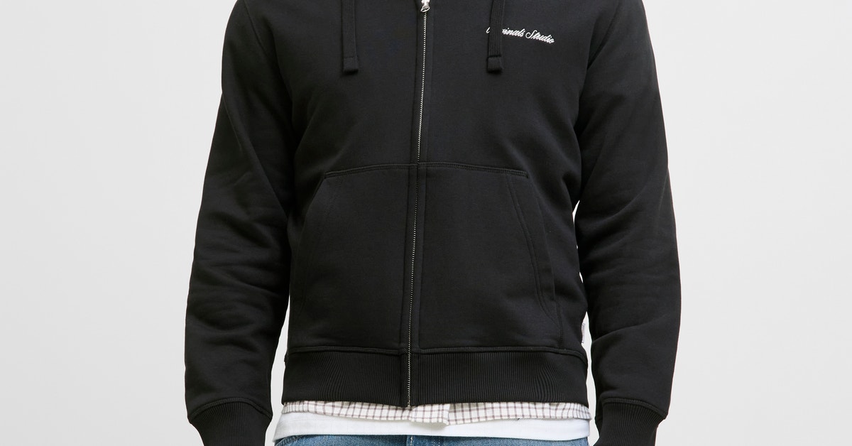 Zipper Jack Jones Hoodie Schwarz Jack Jones PACK Zip-up Sweatshirt
