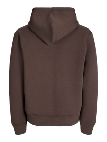 Jack & Jones Felpe Loose Fit Felpa con Cappuccio -Seal Brown - 12282972