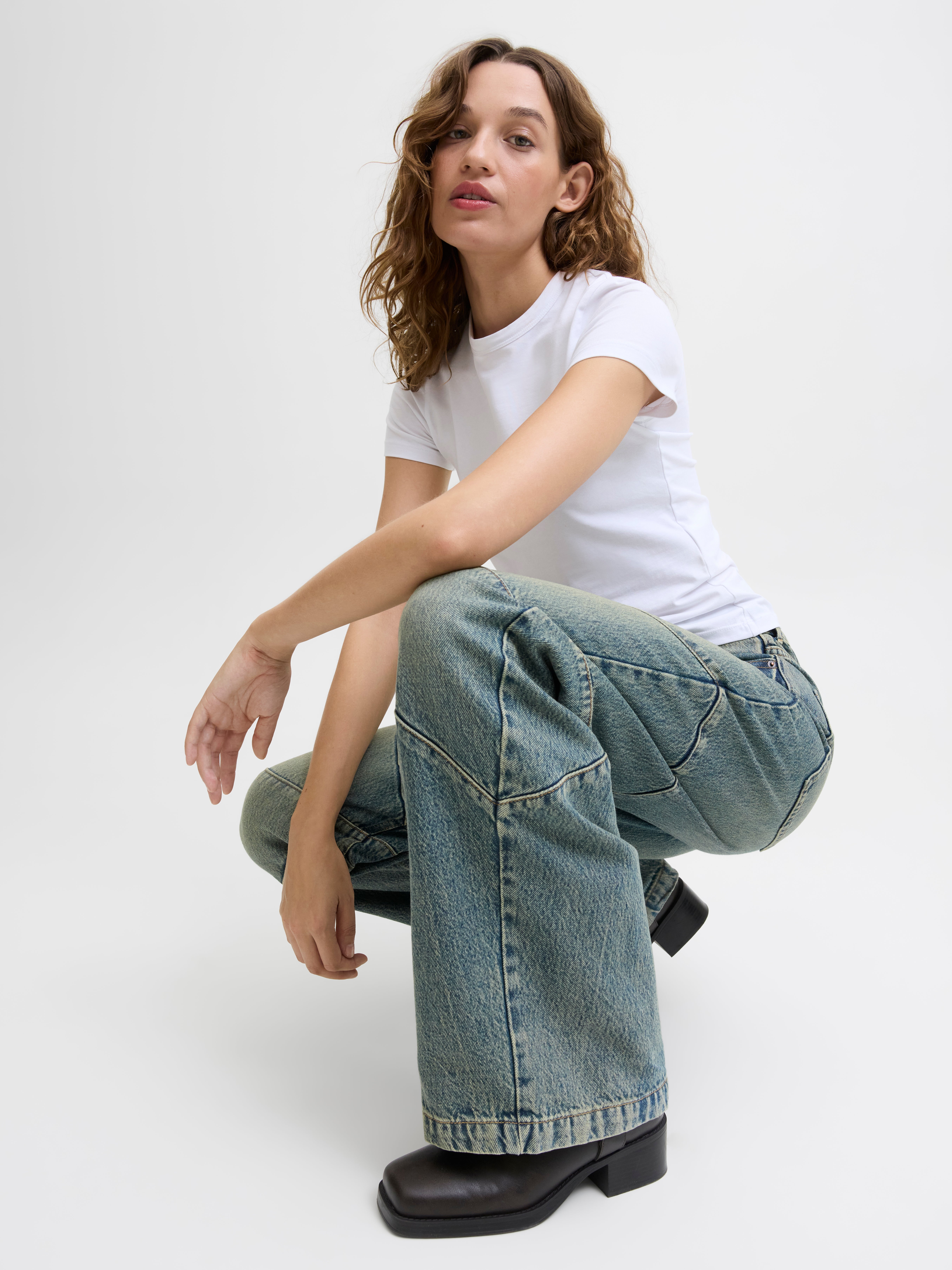 JXORLANDO CLEO WIDE CURVE MW R287 DNM LN | Dark Blue | JJXX®