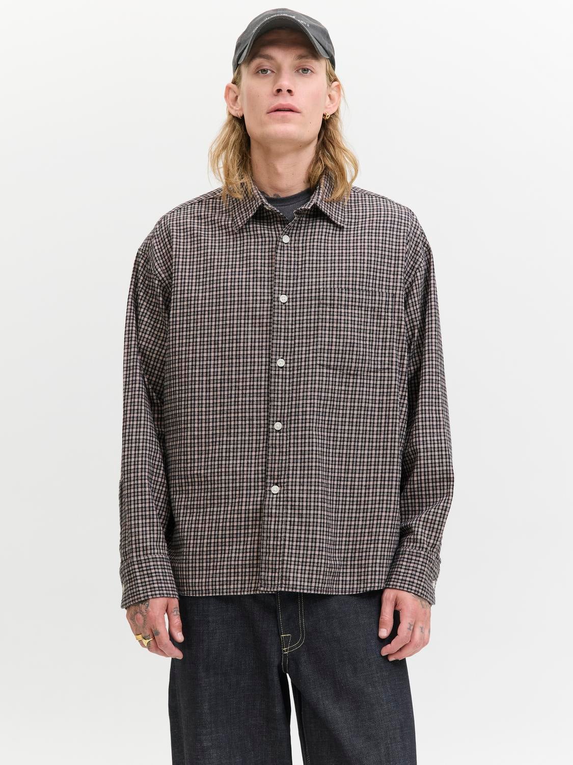 Oversize Fit Karohemd