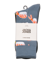 Jack & Jones 5er-pack Sportsocken -Goblin Blue - 12283340