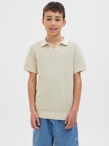 Jack & Jones Knitted T-shirt Junior -Whitecap Gray - 12283365