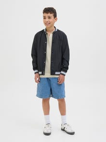 Jack & Jones Knitted T-shirt Junior -Whitecap Gray - 12283365