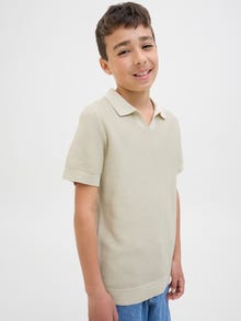 Jack & Jones Knitted T-shirt Junior -Whitecap Gray - 12283365