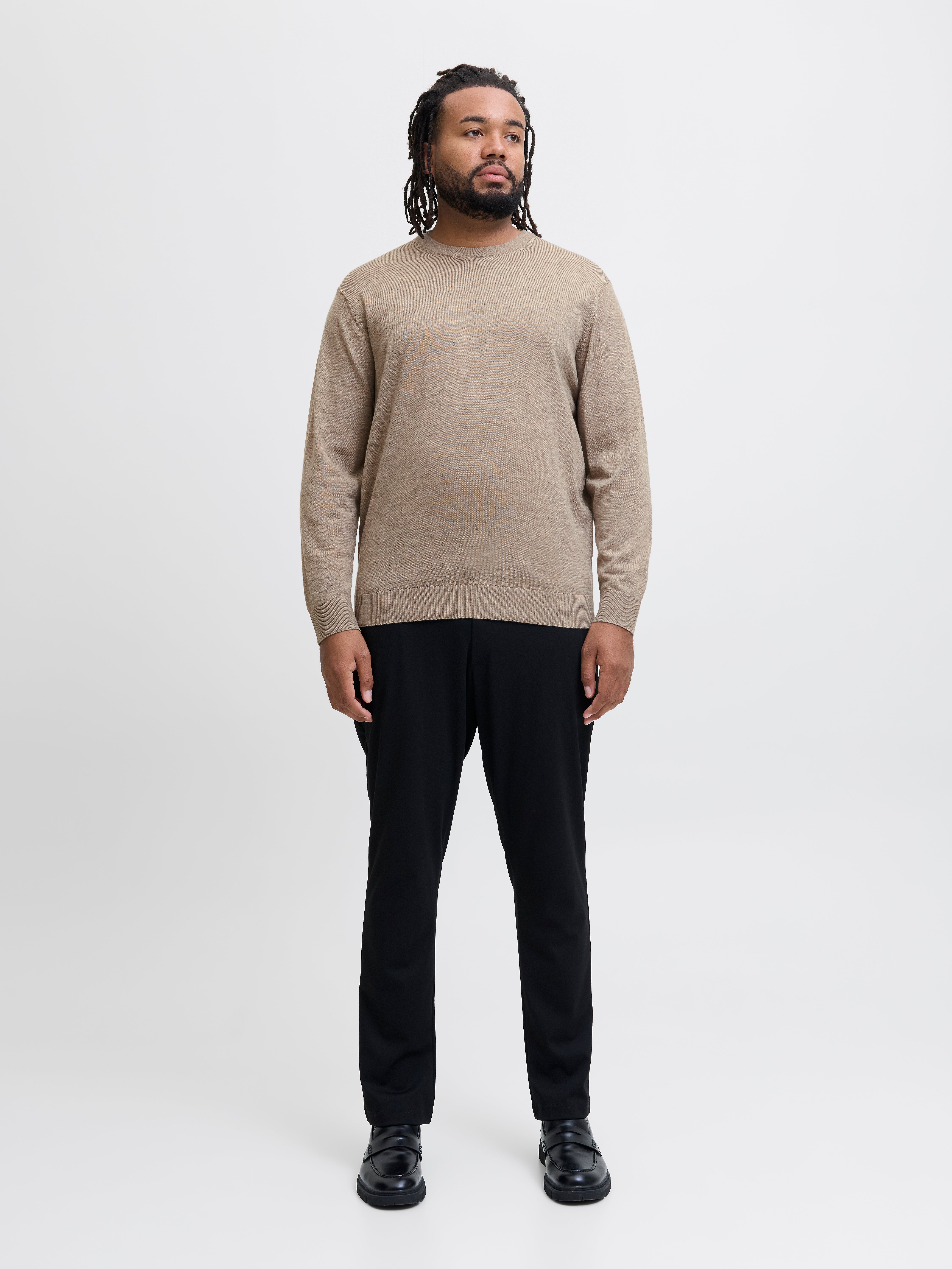 Thumbnail - Plus Size Merino Wool Strickpullover