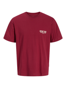 Jack & Jones T-shirt -Tibetan Red - 12283626