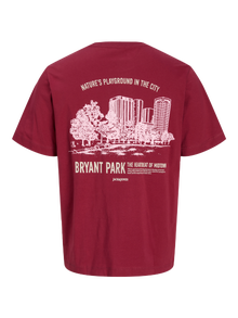 Jack & Jones T-shirt -Tibetan Red - 12283626