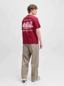 Jack & Jones T-shirt -Tibetan Red - 12283626