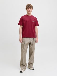 Jack & Jones T-shirt -Tibetan Red - 12283626