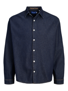 Jack & Jones Denimskjorte Plus Size -Dark Blue Denim - 12283674