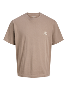 Jack & Jones T-shirt -Mocha Meringue - 12283770