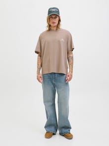 Jack & Jones T-shirt -Mocha Meringue - 12283770