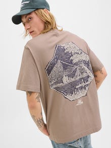 Jack & Jones T-shirt -Mocha Meringue - 12283770