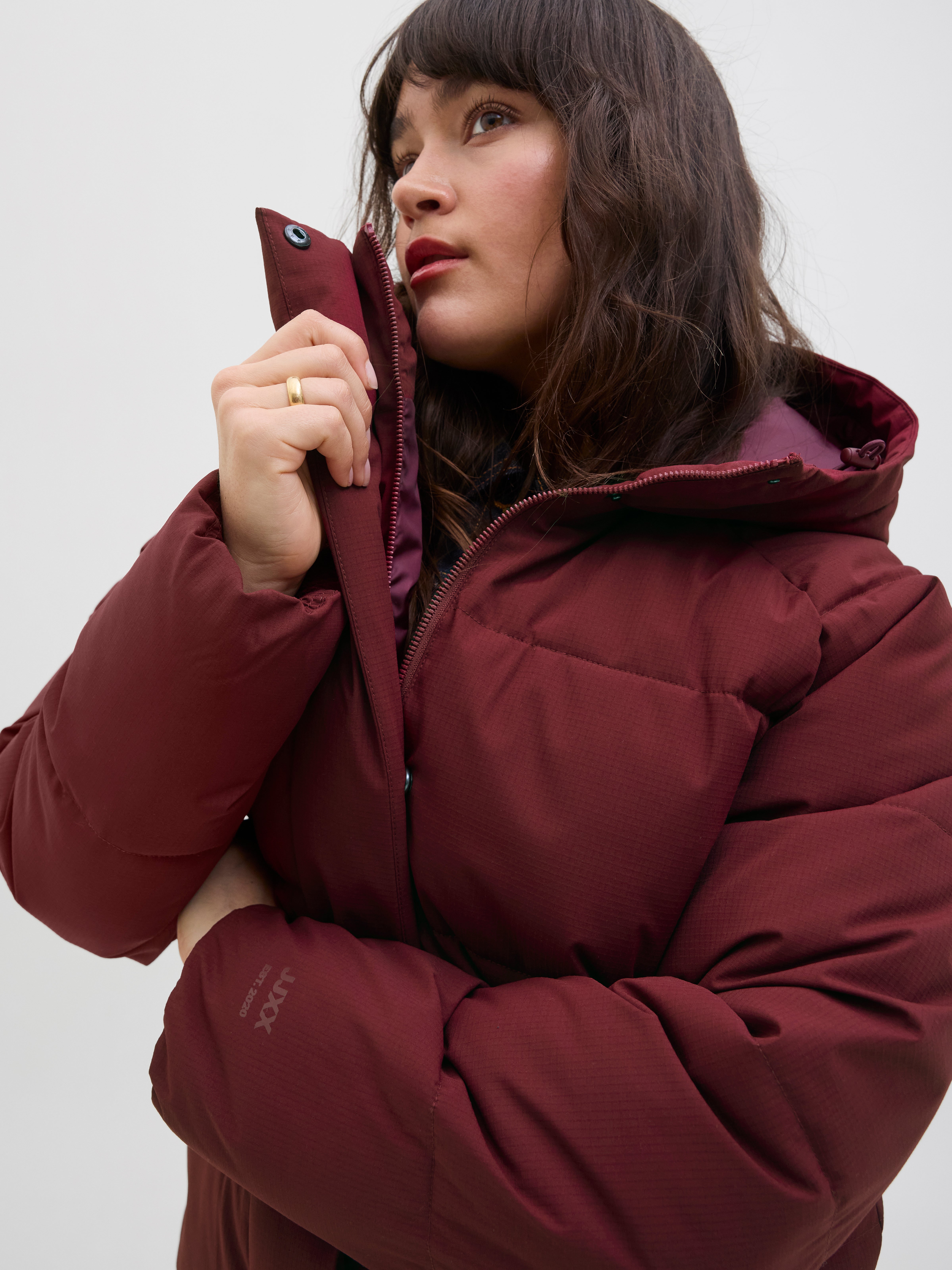JXGLOBAL Puffer jacket | Dark Purple | JJXX®