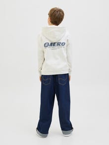 Jack & Jones Hoodie Junior -White Melange - 12283989