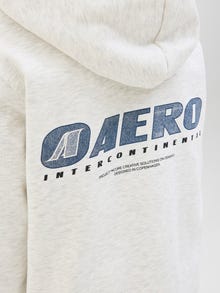 Jack & Jones Hoodie Junior -White Melange - 12283989