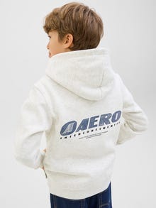 Jack & Jones Hoodie Junior -White Melange - 12283989