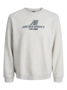 Jack & Jones Dukserice JUNIORE -White Melange - 12284002