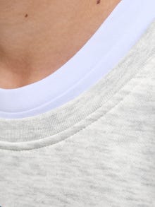 Jack & Jones Dukserice JUNIORE -White Melange - 12284002
