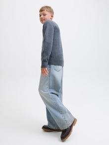 Jack & Jones JJIDAVE JJCOOPER ST 582 LN JNR Jean à coupe wide Junior -Blue Denim - 12284021