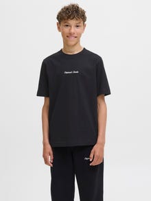 Jack & Jones Тениска МЛАДШИ -Black - 12284052