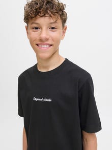 Jack & Jones Тениска МЛАДШИ -Black - 12284052